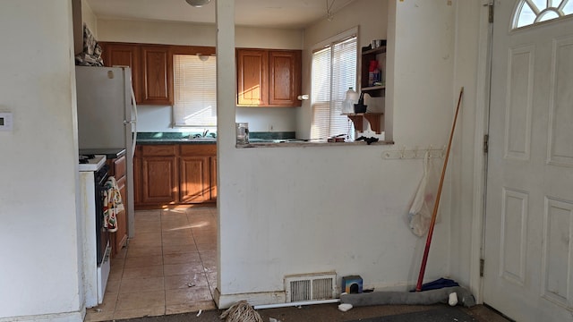 kitchen with white appliances