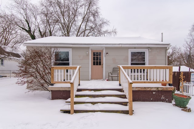 view of front of home