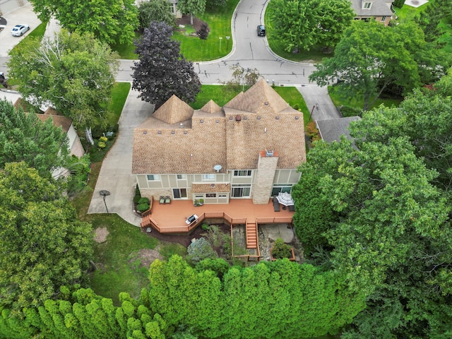 birds eye view of property