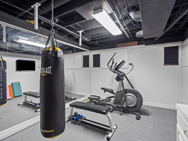 view of workout room