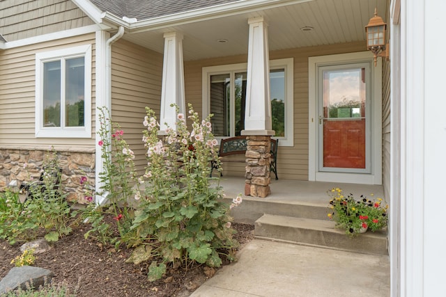 1084 38th St, Allegan, MI 49010 - property entrance featuring covered porch
