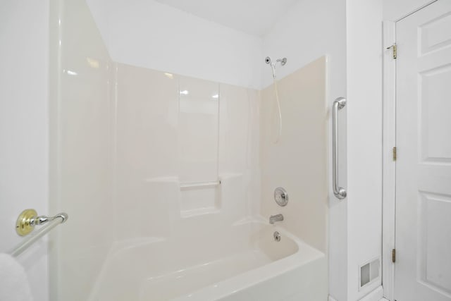 bathroom featuring bathtub / shower combination