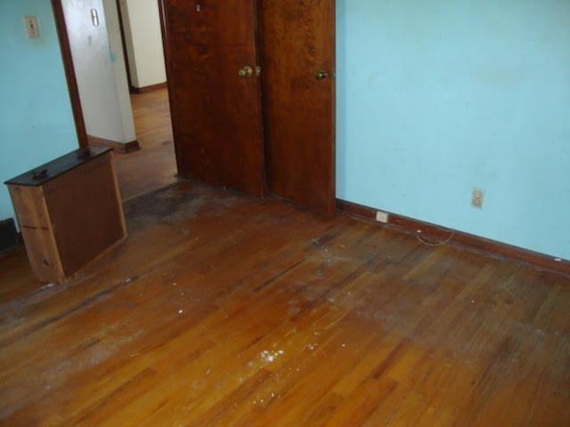 interior space with wood-type flooring