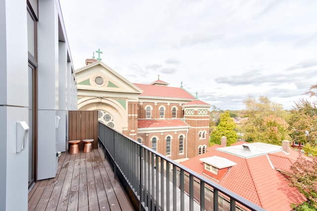 view of balcony