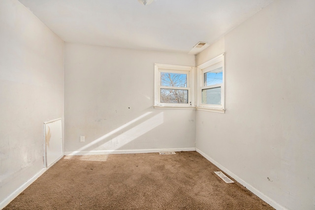 view of carpeted empty room