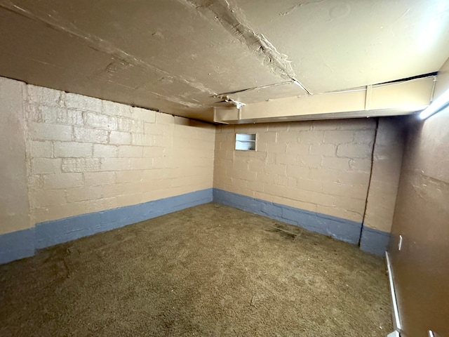 view of basement