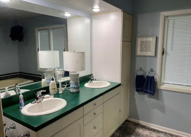 bathroom featuring vanity