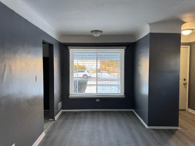 interior space with wood-type flooring