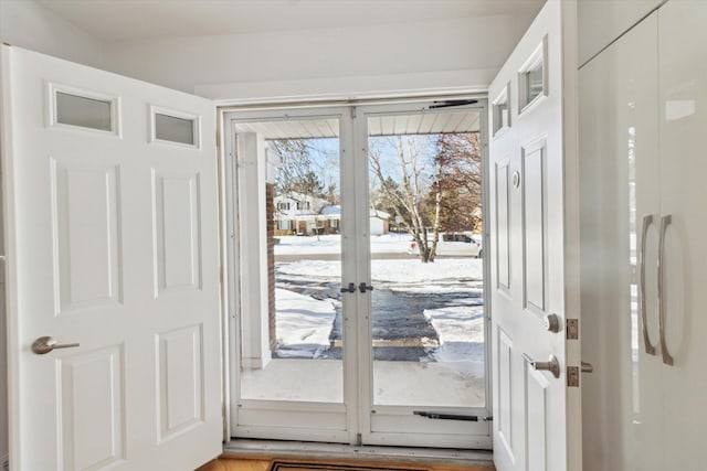 view of doorway to outside