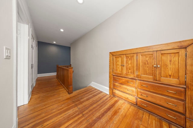 hallway featuring light hardwood / wood-style floors