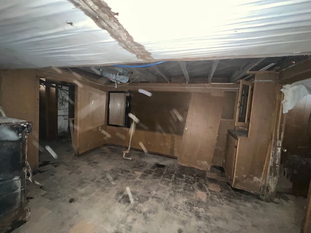 view of basement