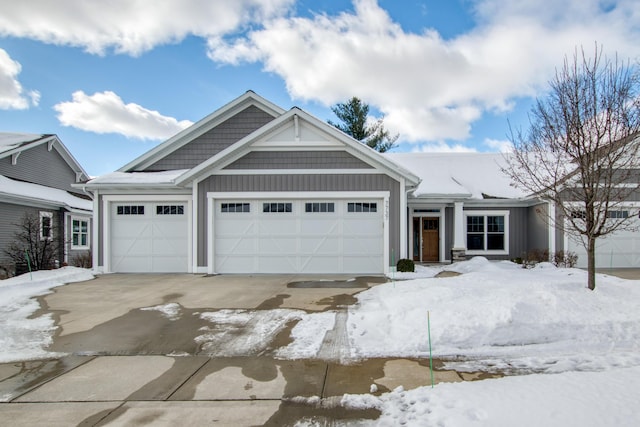 view of front of house featuring a garage