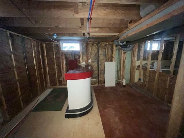 view of basement