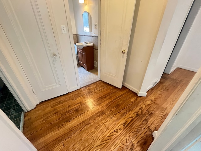 interior space featuring wood finished floors
