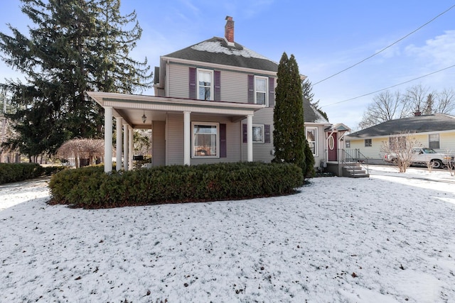 view of front of home