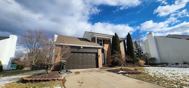 view of front of house featuring a garage