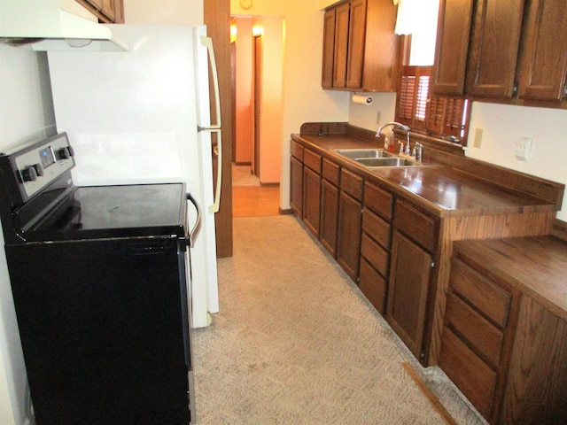 kitchen featuring electric stove and sink