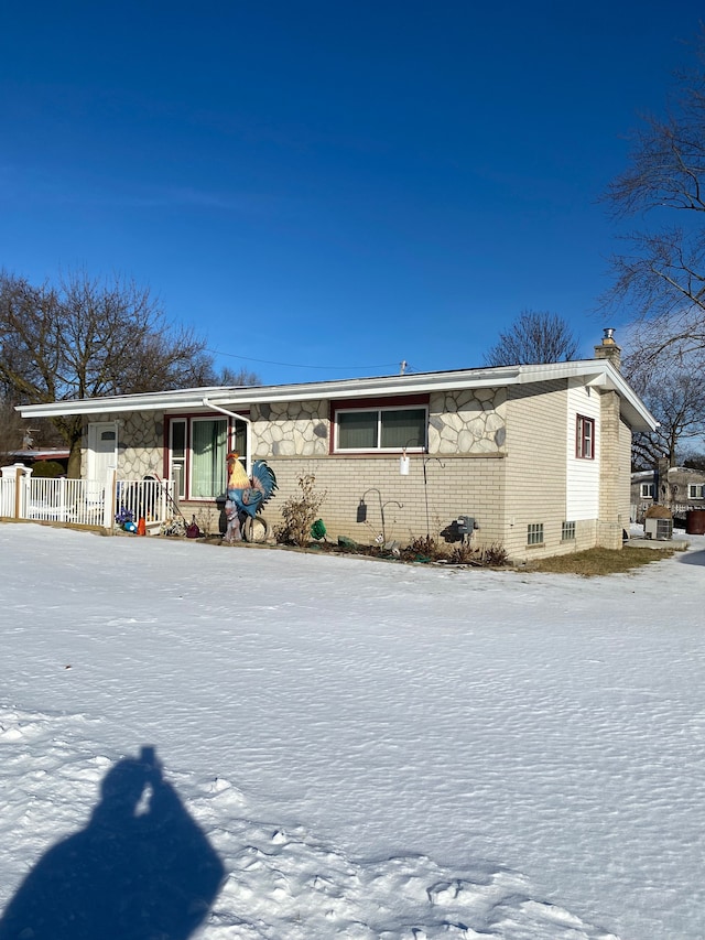 view of front of home