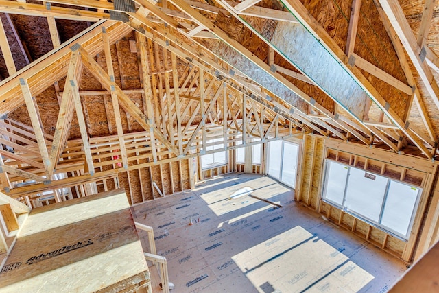 view of attic