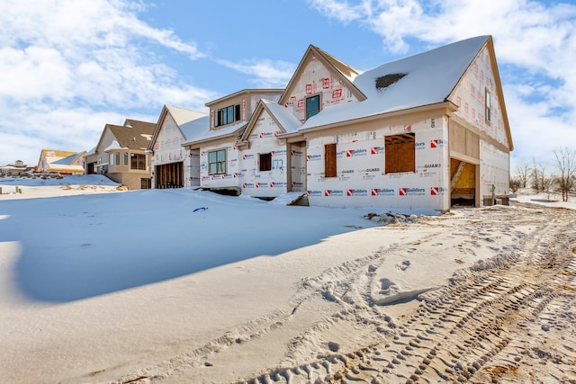 view of unfinished property