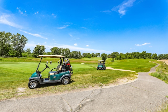 surrounding community with a lawn