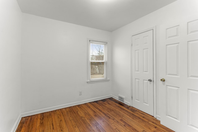 interior space featuring dark wood-type flooring