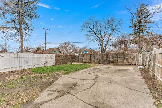 view of yard with a patio