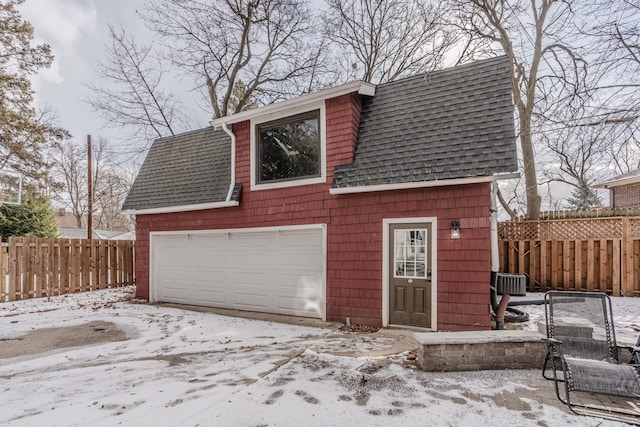 view of front of property featuring central AC