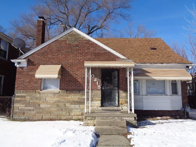 view of bungalow-style home