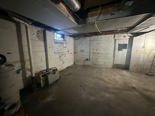 view of basement