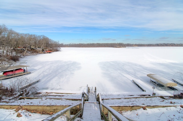 view of dock