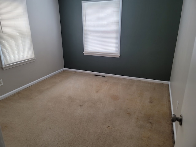 view of carpeted empty room