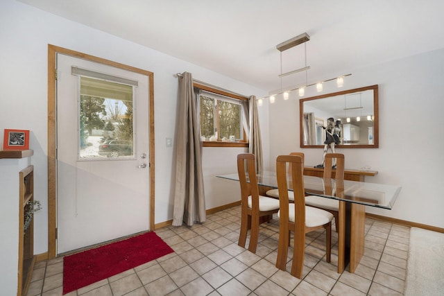 view of dining area