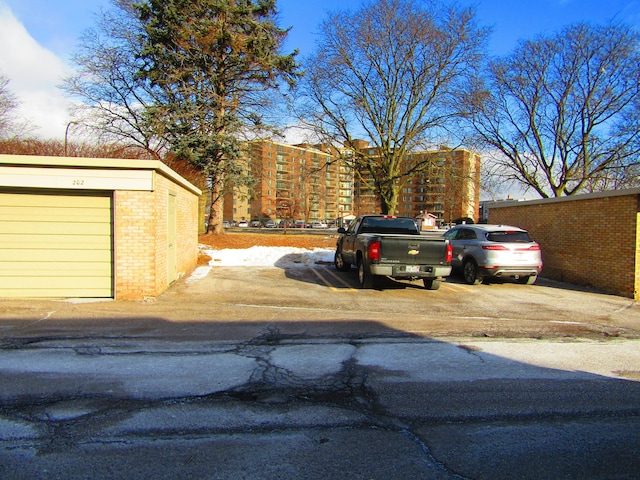 view of parking / parking lot