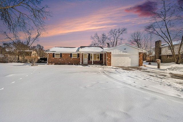 ranch-style house with a garage