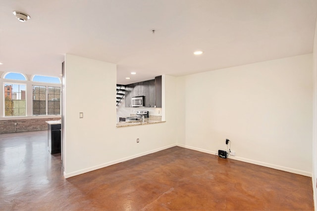 view of unfurnished living room