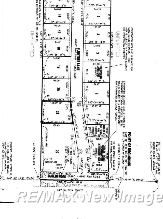 5207 Plumtree Ln, Midland MI, 48640 land for sale