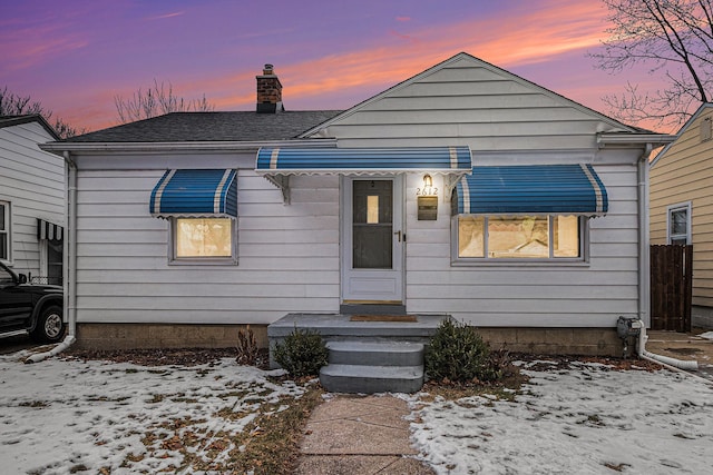 view of bungalow-style house