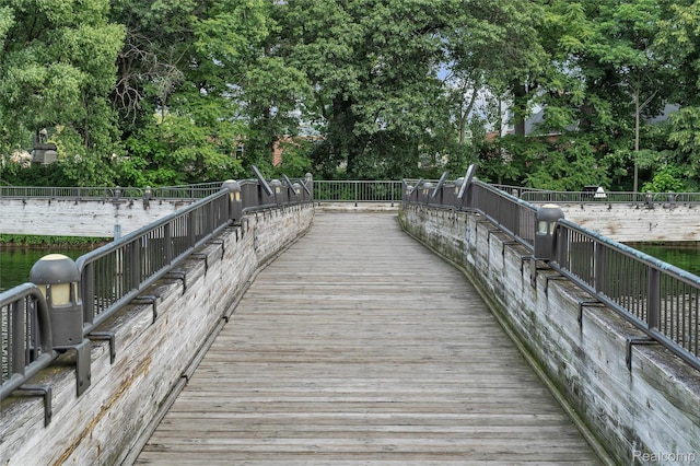 4633 Crestway Dr, Brighton, MI 48116 - dock with view of scattered trees