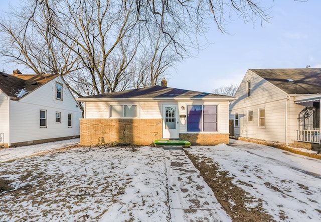 view of bungalow-style home