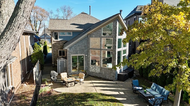 back of house featuring a patio area