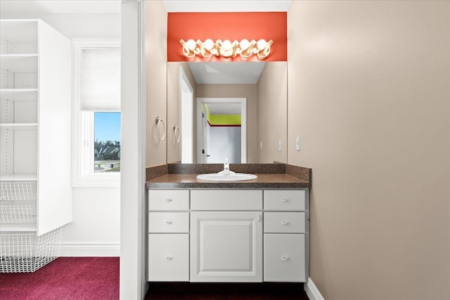 10587 Lighthouse, South Lyon, MI 48178 - bathroom featuring baseboards and vanity