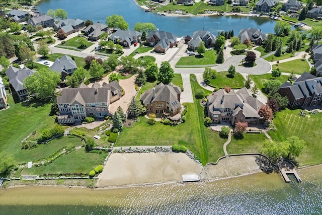 10587 Lighthouse, South Lyon, MI 48178 - aerial overview of property's location with nearby suburban area and a nearby body of water