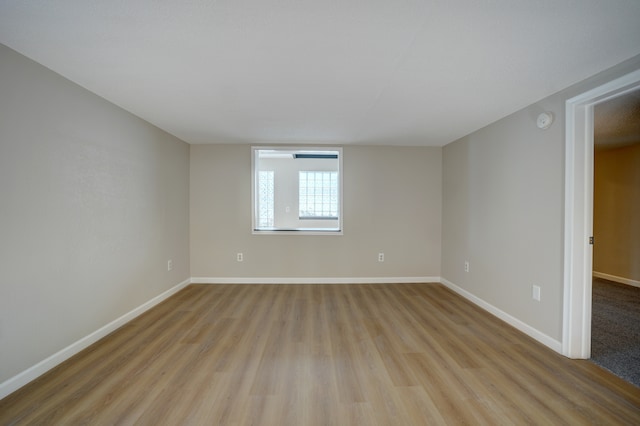 empty room featuring light hardwood / wood-style flooring