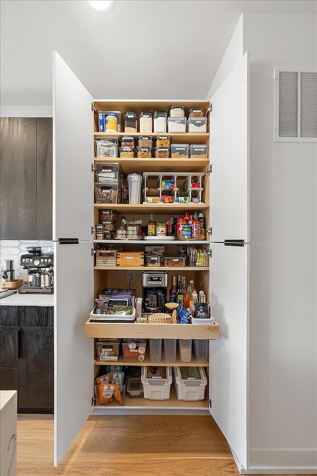 view of pantry