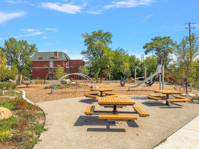 view of jungle gym