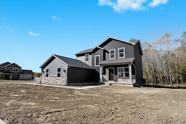 view of front property with a porch