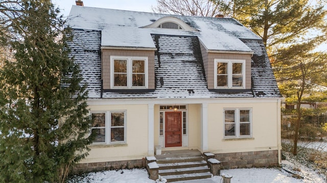 view of front of home