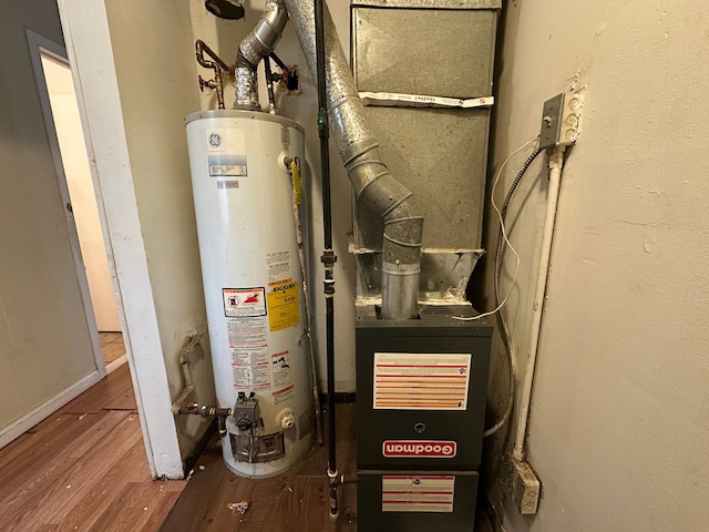 utilities featuring water heater