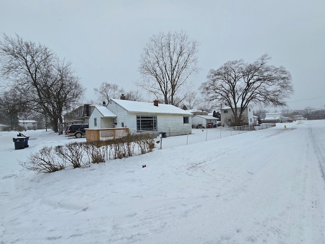 view of snowy yard